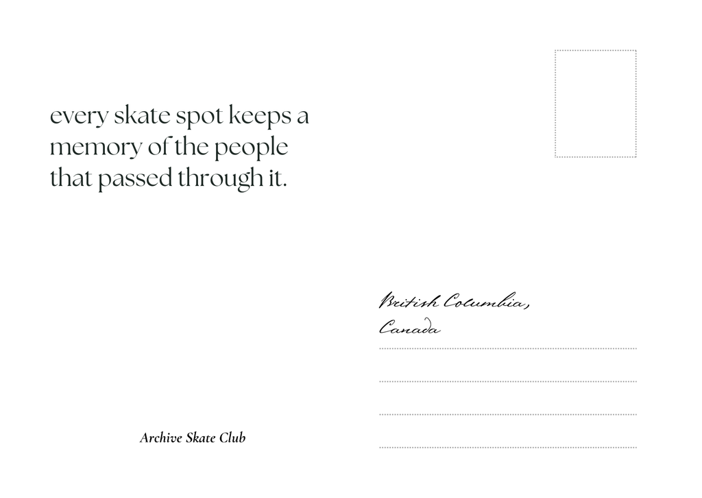 Archive Skate Post Card