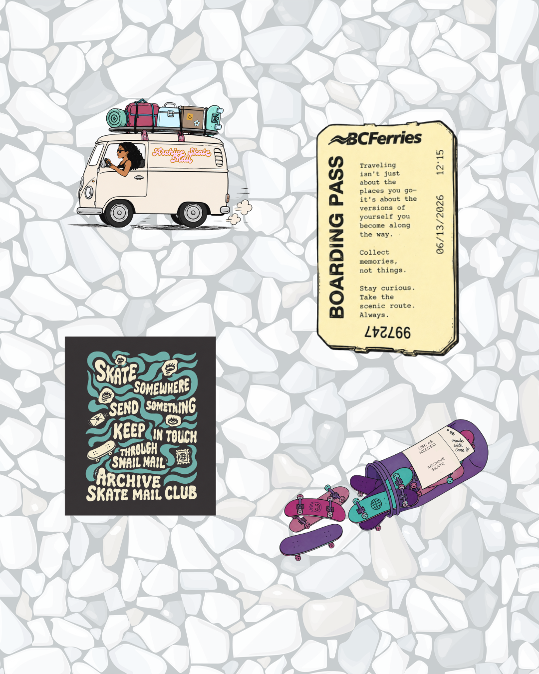 On the Road Sticker pack