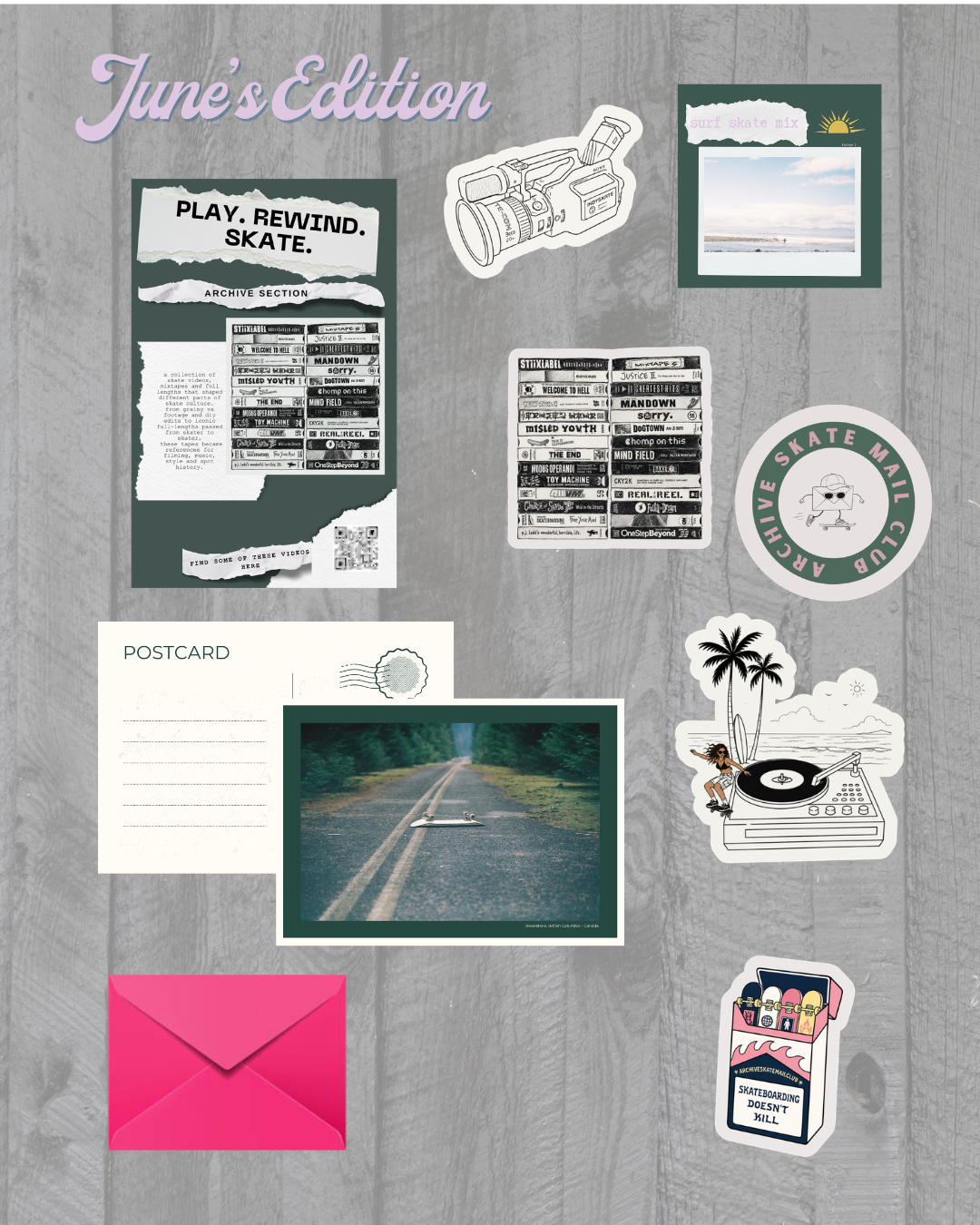Archive Skate Mail — Monthly Pack
